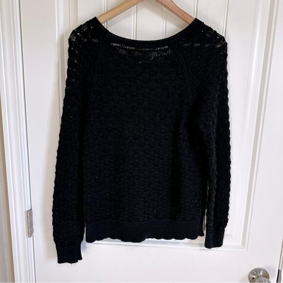 Loft women’s sweater small black long sleeve - Picture 6 of 8